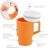 image:imageInfantino My 1st Tumbler 9 Oz Silicone Sippy Cup with Straw amp Handle SpillResistant Baby Cup for OntheGo BPAFree Transition Bottle Lime LightCreamsicle
