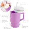 image:imageInfantino My 1st Tumbler 9 Oz Silicone Sippy Cup with Straw amp Handle SpillResistant Baby Cup for OntheGo BPAFree Transition Bottle Lime LightLilac