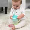 image:imageInfantino My 1st Tumbler 9 Oz Silicone Sippy Cup with Straw amp Handle SpillResistant Baby Cup for OntheGo BPAFree Transition Bottle Lime LightOmbre Lime Light