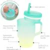 image:imageInfantino My 1st Tumbler 9 Oz Silicone Sippy Cup with Straw amp Handle SpillResistant Baby Cup for OntheGo BPAFree Transition Bottle Lime LightOmbre Lime Light