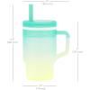 image:imageInfantino My 1st Tumbler 9 Oz Silicone Sippy Cup with Straw amp Handle SpillResistant Baby Cup for OntheGo BPAFree Transition Bottle Lime LightOmbre Lime Light