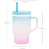 image:imageInfantino My 1st Tumbler 9 Oz Silicone Sippy Cup with Straw amp Handle SpillResistant Baby Cup for OntheGo BPAFree Transition Bottle Lime LightOmbre Twilight Bloom