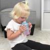 image:imageInfantino My 1st Tumbler 9 Oz Silicone Sippy Cup with Straw amp Handle SpillResistant Baby Cup for OntheGo BPAFree Transition Bottle Lime LightOmbre Twilight Bloom