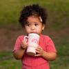 image:imageInfantino My 1st Tumbler 9 Oz Silicone Sippy Cup with Straw amp Handle SpillResistant Baby Cup for OntheGo BPAFree Transition Bottle Lime LightPink Hearts