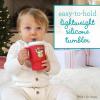 image:imageInfantino My 1st Tumbler 9 Oz Silicone Sippy Cup with Straw amp Handle SpillResistant Baby Cup for OntheGo BPAFree Transition Bottle Lime LightRed Grinch