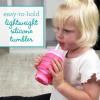 image:imageInfantino My 1st Tumbler 9 Oz Silicone Sippy Cup with Straw amp Handle SpillResistant Baby Cup for OntheGo BPAFree Transition Bottle Lime LightStrawberry Swirl