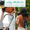 image:imageInfantino PaciPod  Premium Silicone Pacifier Holder Attaches to Stroller or Diaper Bag Stores up to 2 Pacifiers Easy to Clean
