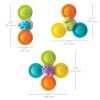 image:imageInfantino Silicone Bath Pop Spinners  Sensory Dinosaur Toys with Suction Cups Engaging Bath Time Fun for Toddlers 3Piece