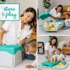 image:imageInfantino Super Soft 1st Building Blocks Activity Station EasytoHold for Babies amp Toddlers BPAFree MultiColored 22Piece Set with Storage Box and Mat