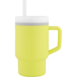 image:imageInfantino My 1st Tumbler 9 Oz Silicone Sippy Cup with Straw amp Handle SpillResistant Baby Cup for OntheGo BPAFree Transition Bottle Lime LightCitrus