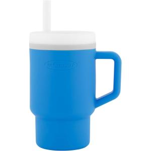 image:imageInfantino My 1st Tumbler 9 Oz Silicone Sippy Cup with Straw amp Handle SpillResistant Baby Cup for OntheGo BPAFree Transition Bottle Lime LightOcean