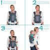 image:imageInfantino Carry On Baby Carrier Ergonomic MultiPocket Baby Carrier for Newborn to Toddler 840 lbs with Padded Straps Lumbar Belt Storage Registry Essential GrayGray