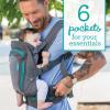 image:imageInfantino Carry On Baby Carrier Ergonomic MultiPocket Baby Carrier for Newborn to Toddler 840 lbs with Padded Straps Lumbar Belt Storage Registry Essential GrayGray