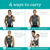 image:imageInfantino Carry On Baby Carrier Ergonomic MultiPocket Baby Carrier for Newborn to Toddler 840 lbs with Padded Straps Lumbar Belt Storage Registry Essential GrayGray  New Version