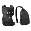 image:imageInfantino Flip 4in1 Convertible Baby Carrier Adjustable Ergonomic Babywearing Registry Essential Baby Carrier for Newborn to Toddler LeopardBlack  Gold