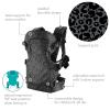 image:imageInfantino Flip 4in1 Convertible Baby Carrier Adjustable Ergonomic Babywearing Registry Essential Baby Carrier for Newborn to Toddler LeopardBlack  Gray Leopard