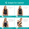 image:imageInfantino Flip 4in1 Convertible Baby Carrier Adjustable Ergonomic Babywearing Registry Essential Baby Carrier for Newborn to Toddler LeopardBlack Denim