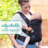 image:imageInfantino Flip 4in1 Convertible Baby Carrier Adjustable Ergonomic Babywearing Registry Essential Baby Carrier for Newborn to Toddler LeopardBlack Denim