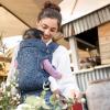 image:imageInfantino Flip 4in1 Convertible Baby Carrier Adjustable Ergonomic Babywearing Registry Essential Baby Carrier for Newborn to Toddler LeopardFloral Navy