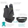 image:imageInfantino Fold amp Go 2in1 Baby Carrier Compact amp Lightweight Adjustable for Babies 1240lbs Gray