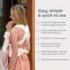 image:imageInfantino Honey Blossom Baby Carrier Ergonomic Infant to Toddler Carrier Hip Healthy M Position Support Adjustable Sliding Seat Padded CrossBack Straps 740 lbs Vanilla BloomVanilla Bloom
