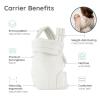 image:imageInfantino Honey Blossom Baby Carrier Ergonomic Infant to Toddler Carrier Hip Healthy M Position Support Adjustable Sliding Seat Padded CrossBack Straps 740 lbs Vanilla BloomVanilla Bloom