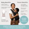 image:imageInfantino Honey Blossom Baby Carrier Ergonomic Infant to Toddler Carrier Hip Healthy M Position Support Adjustable Sliding Seat Padded CrossBack Straps 740 lbs Vanilla BloomBlack Sand