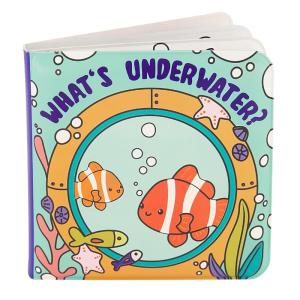 image:imageInfantino Color Reveal Bath Book Baby amp Toddler Water Reveal Book for Bath Time Fun Ocean Theme MessFree Soft EVA Plastic Reusable ColorChanging Pages