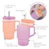 image:imageInfantino My 1st Tumbler 10 Oz Durable Plastic Sippy Cup with Silicone LeakResistant Straw amp Handle for OntheGo BPAFree Transition Cup Cool Breeze amp Lemon Rizz 2PackSeashell  Lavender