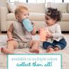 image:imageInfantino My 1st Tumbler 10 Oz Durable Plastic Sippy Cup with Silicone LeakResistant Straw amp Handle for OntheGo BPAFree Transition Cup Cool Breeze amp Lemon Rizz 2PackMoody Blue