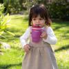 image:imageInfantino My 1st Tumbler 10 Oz Durable Plastic Sippy Cup with Silicone LeakResistant Straw amp Handle for OntheGo BPAFree Transition Cup Cool Breeze amp Lemon Rizz 2PackRaspberry Cream