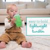 image:imageInfantino My 1st Tumbler 10 Oz Durable Plastic Sippy Cup with Silicone LeakResistant Straw amp Handle for OntheGo BPAFree Transition Cup Cool Breeze amp Lemon Rizz 2PackGreen Apple