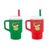 image:imageInfantino My 1st Tumbler Silicone Sippy Cup with Straw amp Handle SpillResistant Baby Cup for OntheGo BPAFree Transition Bottle Green and Red Grinch Bundle