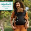 image:imageInfantino Flip Luxe 4in1 Convertible Baby Carrier Ergonomic Infant to Toddler Carrier Updated Lumbar Support Premium Herringbone Fabric Elevated Accents HandsFree Comfort 735 lbs AffogatoBlack  Gold