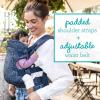 image:imageInfantino Flip Luxe 4in1 Convertible Baby Carrier Ergonomic Infant to Toddler Carrier Updated Lumbar Support Premium Herringbone Fabric Elevated Accents HandsFree Comfort 735 lbs AffogatoFloral Navy