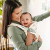 image:imageInfantino Flip Luxe 4in1 Convertible Baby Carrier Ergonomic Infant to Toddler Carrier Updated Lumbar Support Premium Herringbone Fabric Elevated Accents HandsFree Comfort 735 lbs AffogatoRainbow
