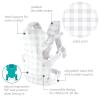 image:imageInfantino Flip Luxe 4in1 Convertible Baby Carrier Ergonomic Infant to Toddler Carrier Updated Lumbar Support Premium Herringbone Fabric Elevated Accents HandsFree Comfort 735 lbs AffogatoPlaid