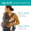 image:imageInfantino Flip Luxe 4in1 Convertible Baby Carrier Ergonomic Infant to Toddler Carrier Updated Lumbar Support Premium Herringbone Fabric Elevated Accents HandsFree Comfort 735 lbs AffogatoLeopard