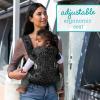 image:imageInfantino Flip Luxe 4in1 Convertible Baby Carrier Ergonomic Infant to Toddler Carrier Updated Lumbar Support Premium Herringbone Fabric Elevated Accents HandsFree Comfort 735 lbs AffogatoBlack  Gray Leopard