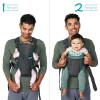 image:imageInfantino Swift Classic Carrier with Pocket 2Ways to Carry Carrier with Wonder Bib amp Essentials Storage Front Pocket for Babies 726lb Adjustable Strap GrayGray