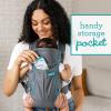 image:imageInfantino Swift Classic Carrier with Pocket 2Ways to Carry Carrier with Wonder Bib amp Essentials Storage Front Pocket for Babies 726lb Adjustable Strap GrayGray