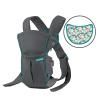 image:imageInfantino Swift Classic Carrier with Pocket 2Ways to Carry Carrier with Wonder Bib amp Essentials Storage Front Pocket for Babies 726lb Adjustable Strap GrayGray