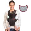 image:imageInfantino Swift Classic Carrier with Pocket 2Ways to Carry Carrier with Wonder Bib amp Essentials Storage Front Pocket for Babies 726lb Adjustable Strap GrayBlack
