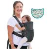 image:imageInfantino Swift Classic Carrier with Pocket 2Ways to Carry Carrier with Wonder Bib amp Essentials Storage Front Pocket for Babies 726lb Adjustable Strap GrayGray