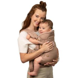 image:imageInfantino Flip Luxe 4in1 Convertible Baby Carrier Ergonomic Infant to Toddler Carrier Updated Lumbar Support Premium Herringbone Fabric Elevated Accents HandsFree Comfort 735 lbs AffogatoAffogato Luxe  New  Improved