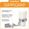 image:imageBooginHead Baby Toddler SippiGrip Sippy Cup Holder Strap Chevron GrayGray Chevron