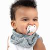 image:imageBooginHead by Infantino Cotton Baby Drool Bibs Teething Bib and Pacifier Holder Bib Blue Arrows2pack Blue Arrows