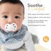 image:imageBooginHead by Infantino Cotton Baby Drool Bibs Teething Bib and Pacifier Holder Bib Blue Arrows2pack Blue Arrows