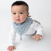 image:imageBooginHead by Infantino Cotton Baby Drool Bibs Teething Bib and Pacifier Holder Bib Blue Arrows2pack Blue Arrows