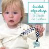 image:imageBooginHead by Infantino PaciGrip 2Pack Pacifier Clips  Universal Fit Gentle on Clothes Keeps Pacifiers Clean amp Close Ages 036 Months Black Grey and White SkaterBlack Checkered 2Pack